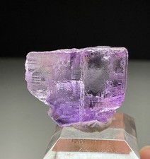 FLUORESCENT ETCHED PURPLE FLUORITE FROM OJUELA MINE, MAPIMI, MEXICO - FLOATER picture