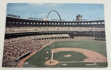 Vtg 1970's Postcard St Louis Cardinals Baseball Busch Stadium St Louis Mo picture