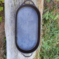 VTG BSR Birmingham Stove Range 3052D Cast Iron Oval Fish Chicken Fryer Pan  picture