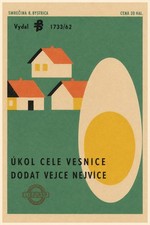 Retro Village Print - 1960s Agricultural Art Poster 🏡 - 16x24” Premium Matte picture