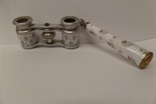 Small Antique French Enamel & Aluminum Opera Glass Theodore Starr Inc.  New York picture