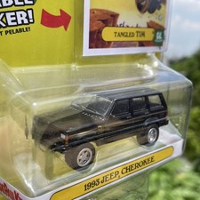 Vintage 1993 Cherokee XJ 4x4 Off-Road 1:64 Diecast Model Alloy Black picture