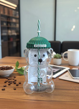 2025 Glass Starbucks Bearista Bear Cold Cup Holiday Limited Edition picture