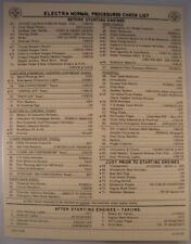 American Airlines AA Lockheed L-188 Electra Normal Procedures Checklist CKL-0107 picture