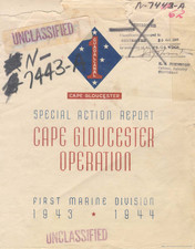186 Page 1943-44 USMC Special Action Report Cape Gloucester Operation on Data CD picture
