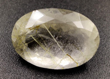 10.70 Ct Rutilated Quart Natural Gemstone Faceted Cut H-145 picture