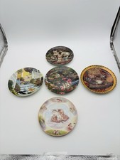 2 Knowles Cat Porcelain Plates Higgins Bond & 3 Bradford Exchange Cat Plates (5) picture