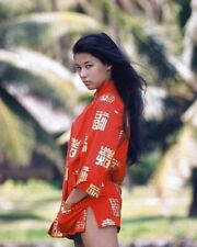 France Nuyen gorgeous in red short outfit on set South Pacific 1957 24x36 Poster picture