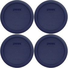Pyrex 7201-PC (4-Cup) Blue Food Storage Lid (4-Pack) - Made in USA picture