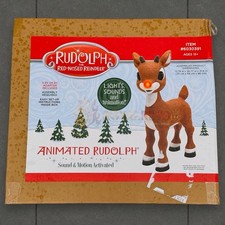 3.1 Ft Rudolph The Red Nose Reindeer Christmas Animatronic IN HAND SHIPS TODAY picture