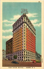 Ten Eyck Hotel Albany N.Y. Postcard Vintage C.T. Art-Colortone Linen Unused picture