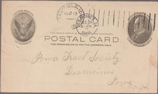 Postal Card Iowa Tract Society Canceled Des Moines Iowa December 1905 picture