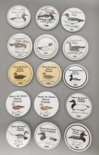 Vintage Havre de Grace Decoy Show Maryland Duck Pinback Button Pins 1980s 1990s picture