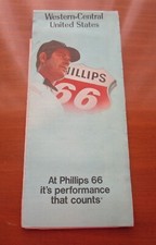 1972  PHILLIPS  66   WESTERN - CENTRAL  UNITED STATES  MAP picture