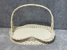 Harry And David Handle Basket 14x12 Hand Woven Bear Creek Orchards Vintage picture