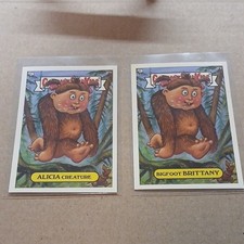 2004 Garbage Pail Kids Alicia Creature & Bigfoot Brittany, Topps, 2 card lot  picture