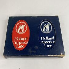 Vintage Holland America Line Cruises Double Deck Of Playing Cards picture