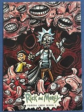 Rick and Morty Cryptozoic Season 3 Sketch Card Chris Meeks 1/1 picture