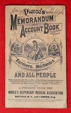 Antique 1882 Memorandum Account Book, Designed For Famers, Machanics picture