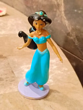 Disney Princess Jasmine Aladdin Figurine Blue Outfit Purple Base Plastic picture