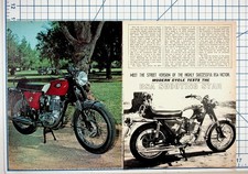 Vintage BSA Motorcycle Magazine Article Print Ad Shooting Star Victor picture