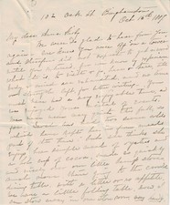1887 Letter from Binghamton, NY probably to Bainbridge, NY picture