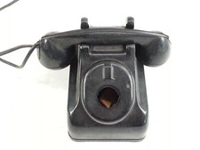 Antique Bakelite LEICH Telephone & Receiver As-is For Repair And Restoration picture