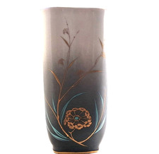 Rosenthal Germany Vase Art Nouveau Jugendstil HP Cattails Signed Kuhn Selb c1920 picture