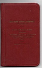 1909 Booklet Southern Pacific Company Railroad Rules & Regulations picture