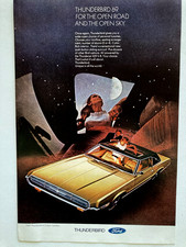 1969 Ford Thunderbird 429 V-8 Print Ad Open Road Sky picture