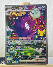 Pokemon Gengar ex 154/128 | 30th Anniversary English Full Art Holo  picture