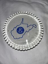 Vintage Kiwanis International West Virginia Glass Paperweight picture