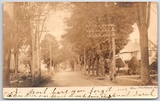 new hartford new york oneida rppc street view 1906 real photo postcard picture