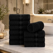 Ample Decor Washcloths Set of 5/20/200 - Fingertip Towels for Bathroom picture