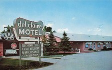 Del Claire Motel Carrington North Dakota ND Garrison Dam Route Vtg Postcard J23 picture