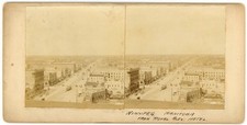 CANADA STEREOVIEW - Manitoba - Winnipeg Panorama From Royal Alex Hotel - 1900s picture