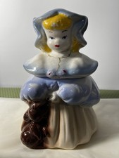 Vintage. McCoy Goldilocks & Bear Cookie Jar Brush McCoy #4748 Rare 11.75