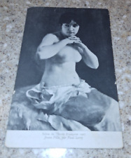 Risque art nude orig.  Salon de l-Ecole Francaise 1907 Postcard. Jeune Fille. picture