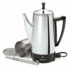 Coffee Percolator 12 Cup Stainless Steel Electric Maker Pot Vintage Portable picture