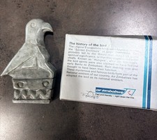 Vintage 80s Air Zimbabwe Soapstone Bird Souvenir w/Original Box Rare Memorabilia picture