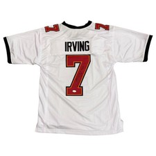 Bucky Irving Autographed Tampa Bay (White #7) Custom Stitched Jersey - JSA picture