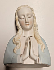 VTG “Napco” Praying Virgin Mary/Madonna Bisque Planter 5.5” picture