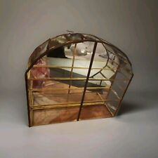 Beautiful Vintage Brass  Mirrored Glass Display Case picture