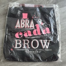 NWT Benefit Cosmetic Reusable Oversized Canvas Tote with Graphic Prints picture