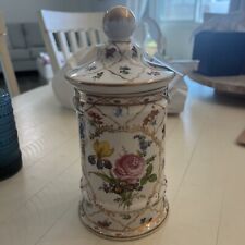 Vintage Royal Europe Peinte a la Main jar bottle 9” Tall picture