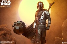 Sideshow Collectibles Star Wars The Mandalorian and Grogu Premium Format USED picture