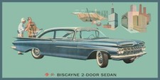 1959 Chevrolet Biscayne 2 Door Sedan NEW Metal Sign 18x36