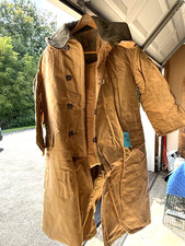 WWII British Winter Heavy Duty Canvas Wool Lined Coat KAPOK Size 2 1941  SAS picture