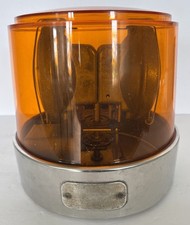 Nielsen Howe Amber Rotating Light Safety Beacon 8.5” Round Vintage Untested picture