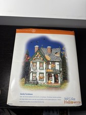 Dept 56 Spooky Farmhouse Halloween Village | DAMAGED ~ But Works Great picture